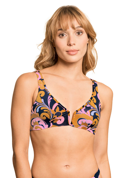  Maaji Swizzle Victory V Wire Bralette Bikini Top