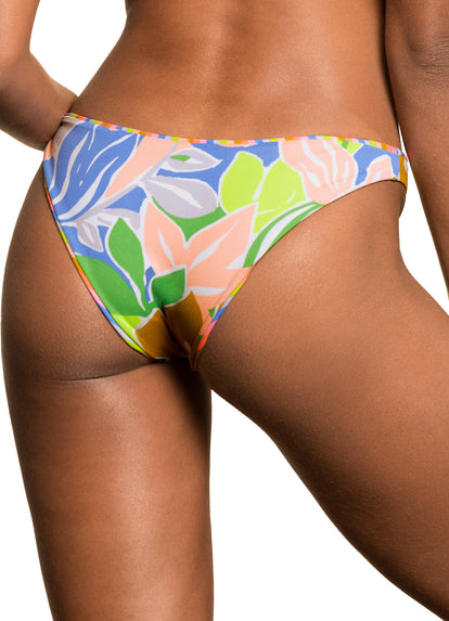  Maaji Rainbow Stripe Flirt Thin Side Bikini Bottom