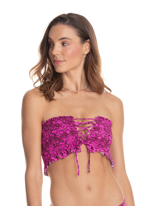 Main image -  Foto de Oh La Dahlia Aphrodite Strapless Bandeau Bikini Top by Maaji - Tops - Vestidos de Baño