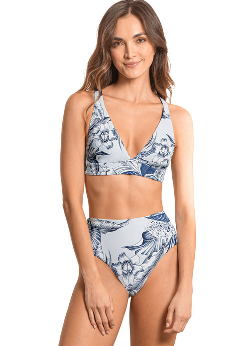 Hover image -  Maaji Calla Lily Enchant Fixed Halter Bikini Top