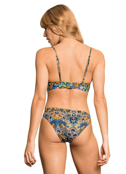  Maaji Multitapestry Charlotte Long Line Triangle Bikini Top