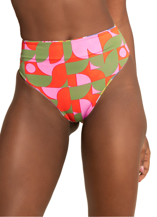 Alternative image -  Maaji Pristine Flower Suzy Q High Rise/High Leg Bikini Bottom