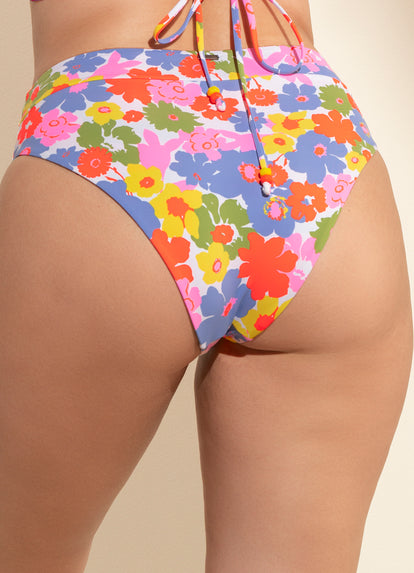 Thumbnail - Maaji Pristine Flower Suzy Q High Rise/High Leg Bikini Bottom - 11