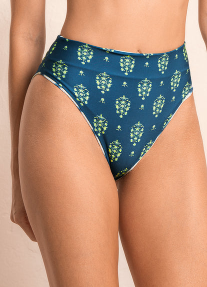  Maaji Shibori Suzy Q High Rise/High Leg Bikini Bottom