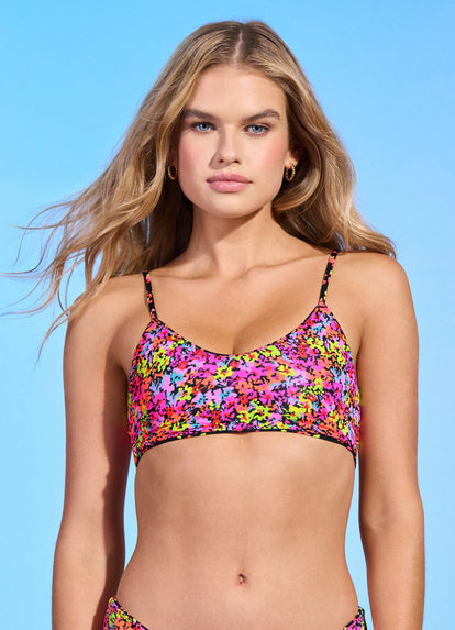 Thumbnail - Maaji Pansie Praia Sporty Bralette Bikini Top - 15