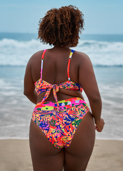  Maaji Crayonflower Rocky Long Line Triangle Bikini Top