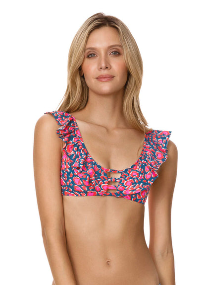 Thumbnail - Foto de You're So Lucky Ruffle Bralette Bikini Top by Maaji - Tops - Vestidos de Baño - 4