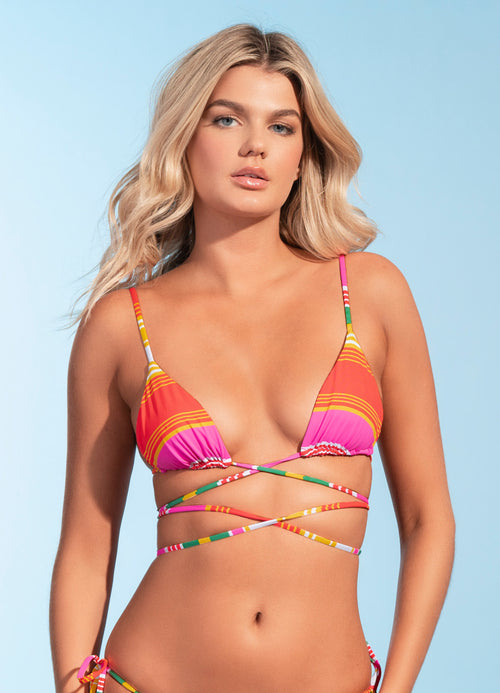 Alternative image -  Maaji Sunset Stripe Connie Sliding Triangle Bikini Top