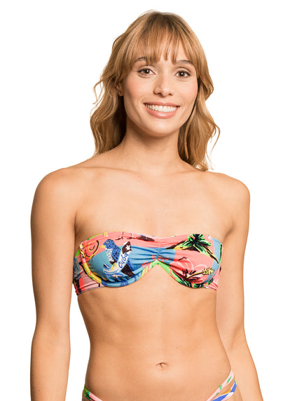  Maaji Selvatik Wave Underwire Bandeau Bikini Top