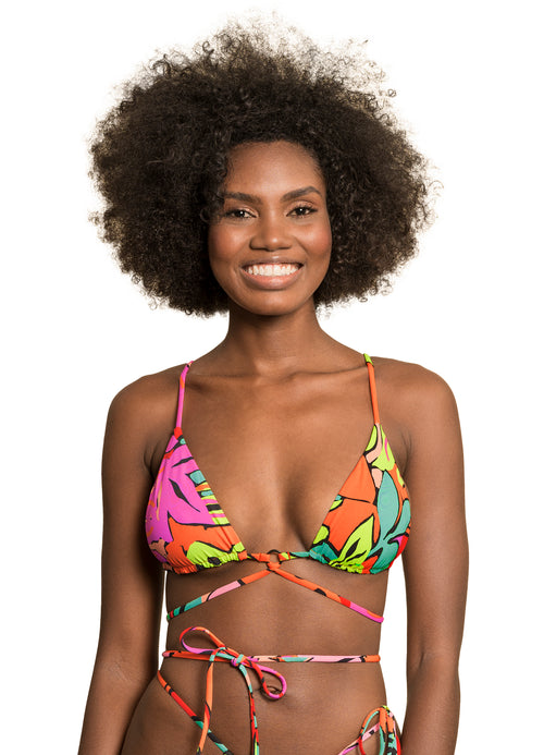 Hover image -  Maaji Rainforest Coco Sliding Triangle Bikini Top
