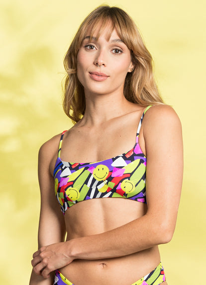  Maaji Smiledelic Kaney Sporty Bralette Bikini Top