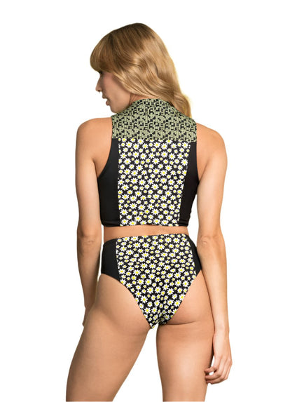 Thumbnail - Foto de Smiley Daisy Suze High Rise/High Leg Bikini Bottom by Maaji - Panties - Vestidos de Baño - 1