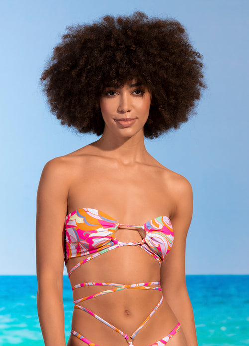 Hover image -  Maaji Bellini Key Strapless Bandeau Bikini Top