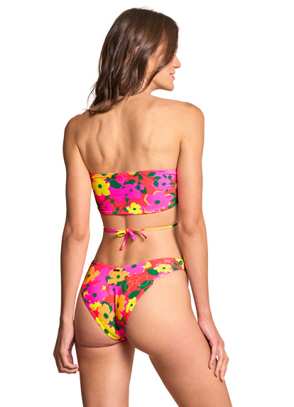  Maaji Crayonflower Key Strapless Bandeau Bikini Top