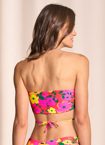 Thumbnail - Maaji Crayonflower Key Strapless Bandeau Bikini Top - 16