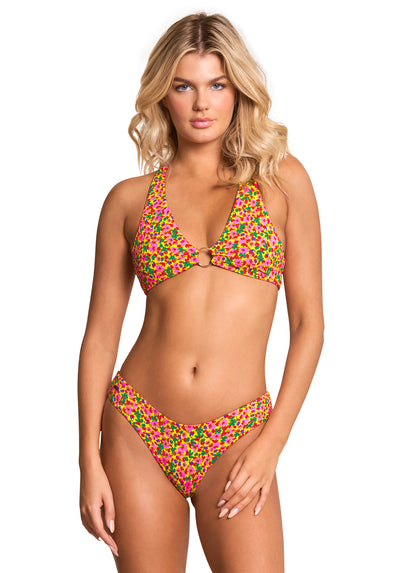  Maaji Miniflore Hoop Sporty Triangle Bikini Top