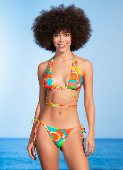  Maaji Magnetic Super 70S Sliding Halter Bikini Top