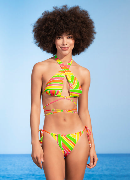  Maaji Magnetic Super 70S Sliding Halter Bikini Top