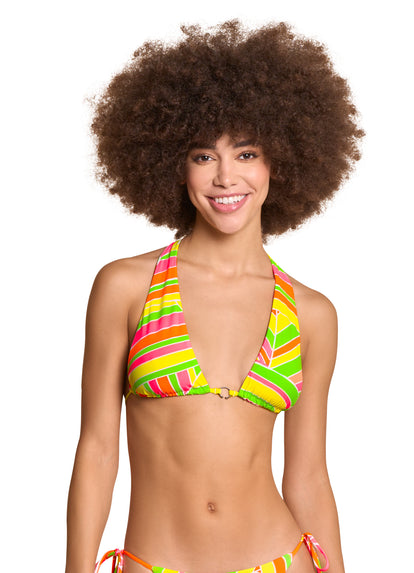 Thumbnail - Maaji Magnetic Super 70S Sliding Halter Bikini Top - 19