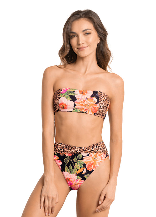 Hover image -  Maaji Catchy Mandolin Strapless Bandeau Bikini Top