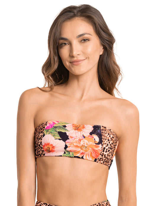 Main image -  Maaji Catchy Mandolin Strapless Bandeau Bikini Top