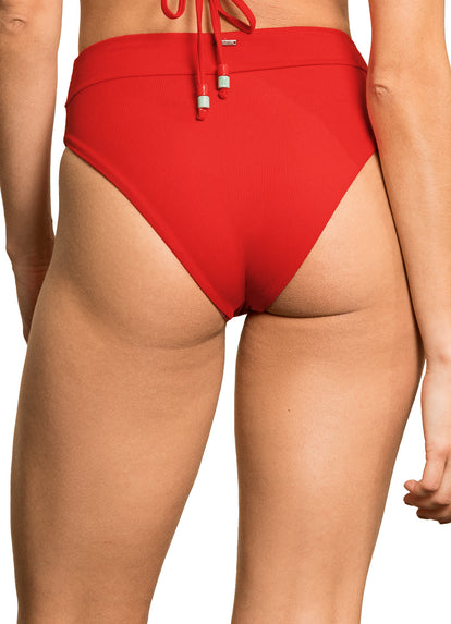 Thumbnail - Maaji Crimson Suzy Q High Rise/High Leg Bikini Bottom - 3
