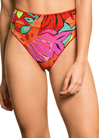 Thumbnail - Maaji Crimson Suzy Q High Rise/High Leg Bikini Bottom - 6