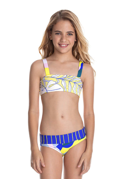 Thumbnail - Foto de Dazzling Elsa 4-ways Reversible Girls Swimsuit by Maaji - Vestidos De Baño Para Niñas - Niñas - 3