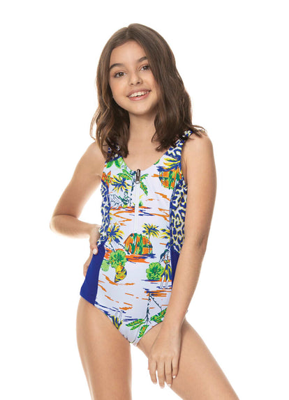  Foto de Pooltastic Terra Girls One Piece by Maaji - Vestidos De Baño Para Niñas - Niñas
