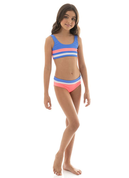Thumbnail - Foto de Coral Peony Iceland Girls Bikini Set by Maaji - Vestidos De Baño Para Niñas - Niñas - 4