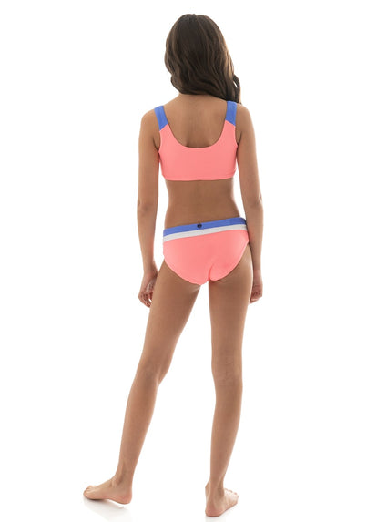 Thumbnail - Foto de Coral Peony Iceland Girls Bikini Set by Maaji - Vestidos De Baño Para Niñas - Niñas - 5