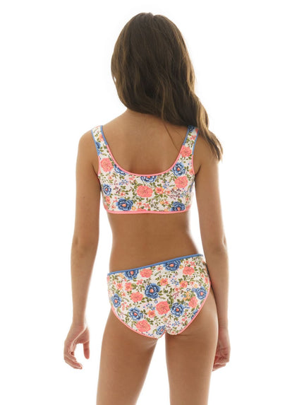  Foto de Coral Peony Iceland Girls Bikini Set by Maaji - Vestidos De Baño Para Niñas - Niñas