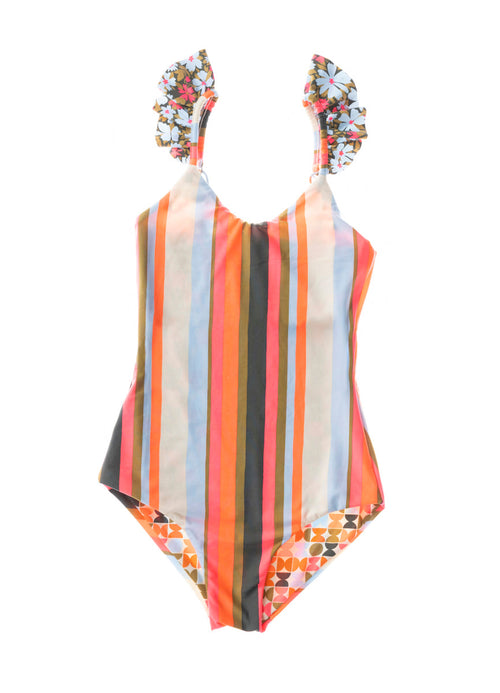 Main image -  Foto de Multistripe Eternity Girls One Piece by Maaji - Vestidos De Baño Para Niñas - Niñas