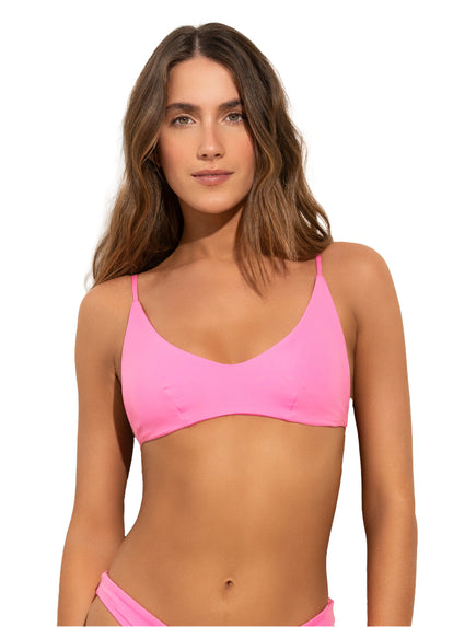  Maaji Bombon Pink Omg Sporty Bralette Bikini Top