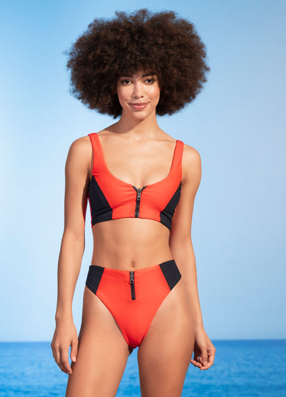 Thumbnail - Maaji Fire Ninna Sporty Bralette Bikini Top - 4