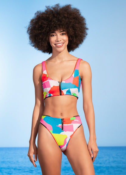 Thumbnail - Maaji Fire Ninna Sporty Bralette Bikini Top - 16
