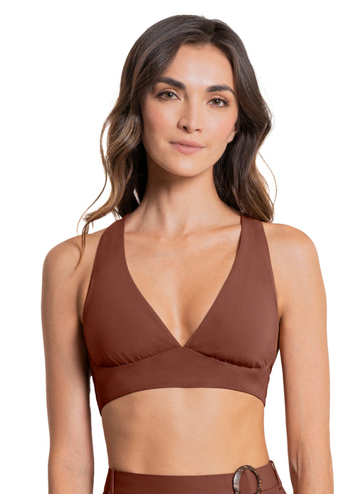 Alternative image -  Maaji Moccachino Patri Long Line Triangle Bikini Top