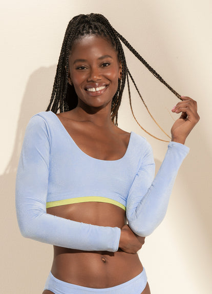  Maaji Serenity Lavender Benny Long Sleeve Bikini Top