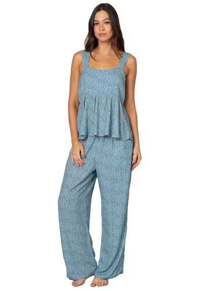 Thumbnail - Maaji Sprinkle Teal Owl Sleeveless Pant Set - 1