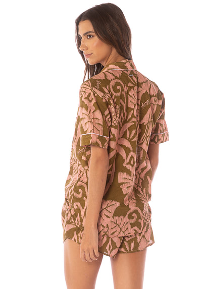 Thumbnail - Maaji Batik Jungle Slumbers Short Sleeve Short Set - 2