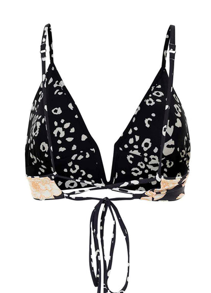 Thumbnail - Maaji Ink Cheeta Parade Long Line Triangle Bikini Top - 20