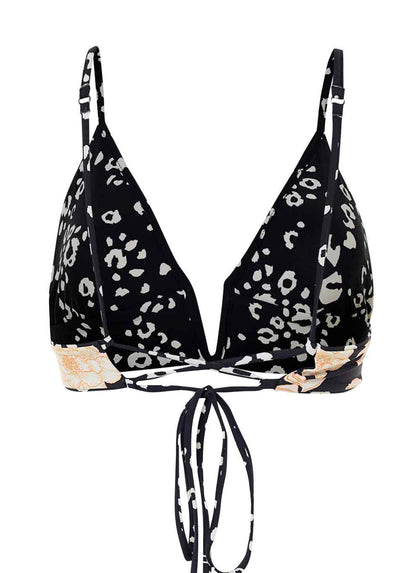  Maaji Ink Cheeta Parade Long Line Triangle Bikini Top