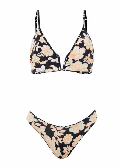 Thumbnail - Maaji Ink Cheeta Parade Long Line Triangle Bikini Top - 14