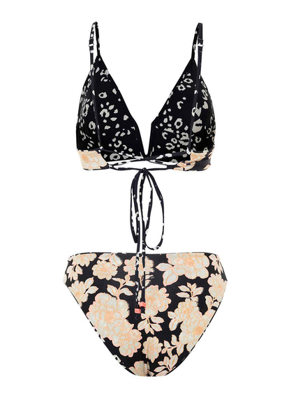  Maaji Ink Cheeta Parade Long Line Triangle Bikini Top