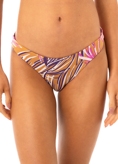  Maaji Caramel Foliage Flirt Thin Side Bikini Bottom