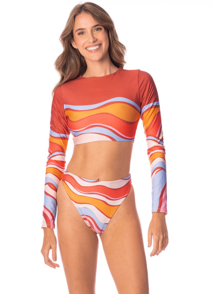  Foto de Swizzle Blossom Yuki High Rise Thin Side Bikini Bottom by Maaji - Panties - Vestidos de Baño
