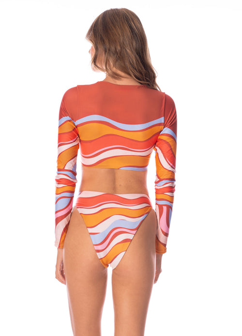 Main image -  Foto de Swizzle Blossom Yuki High Rise Thin Side Bikini Bottom by Maaji - Panties - Vestidos de Baño