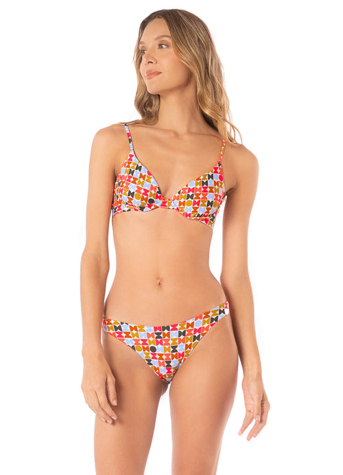 Main image -  Maaji Geogame Dainty Unmolded Underwire Bikini Top