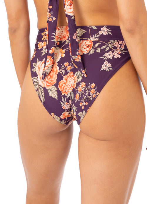 Alternative image -  Maaji Vintage Flower Suzy Q High Rise/High Leg Bikini Bottom