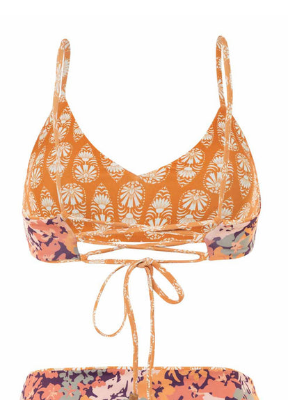 Thumbnail - Maaji Batik Stamp Rocks Sporty Bralette Bikini Top - 16